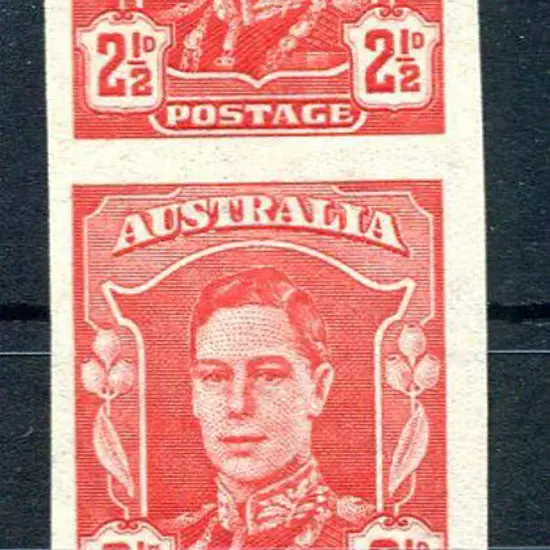 1942/50 2½d scarlet KGVI bottom marginal vertical ...