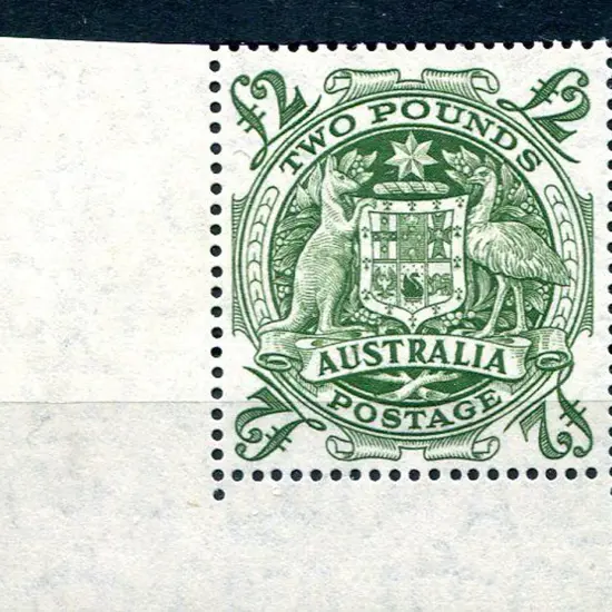 1949/50 £2 Arms with "roller flaw retouch" variety ...