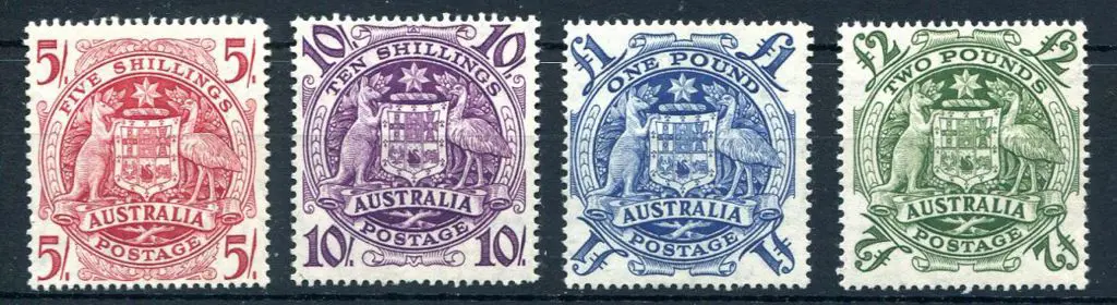 1949/50 Arms set of 4 to £2. £1 MVLH with others ... Image 1++