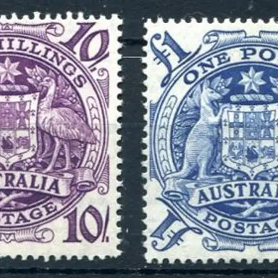 1949/50 Arms set of 4 to £2. £1 MVLH with others ...