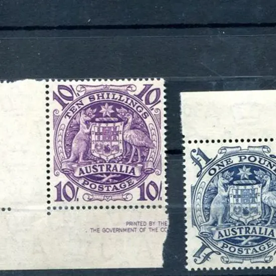 1947/50 Arms MUH set of 4 plus 5/- on thin paper. ...