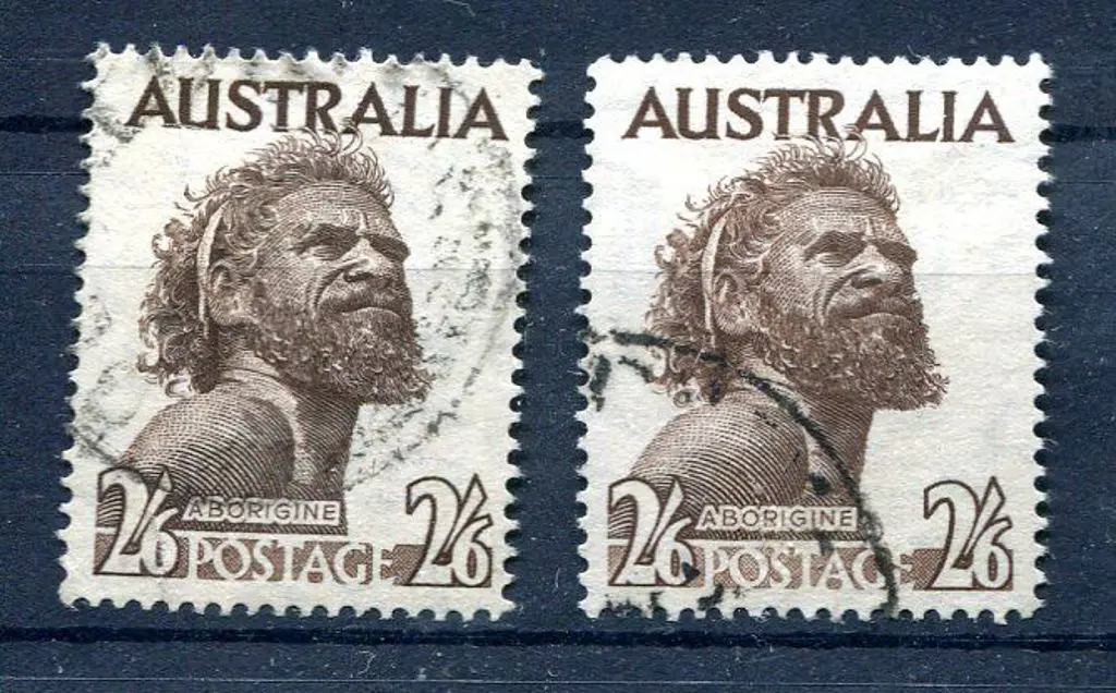 1952/65 2/6d aboriginal with wmk sideways inverted ... Image 1++