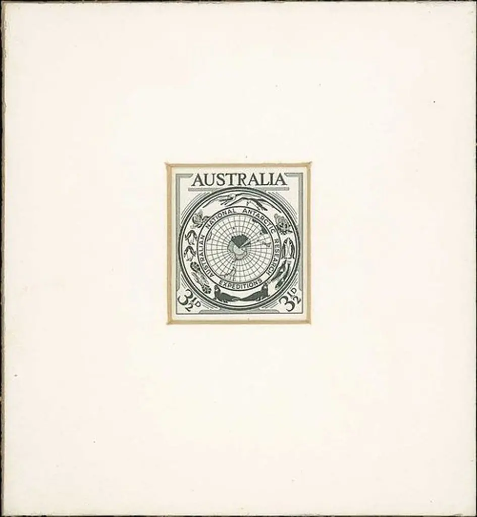 1954 3½d Australian Antarctic Research Expeditions ... Image 1++