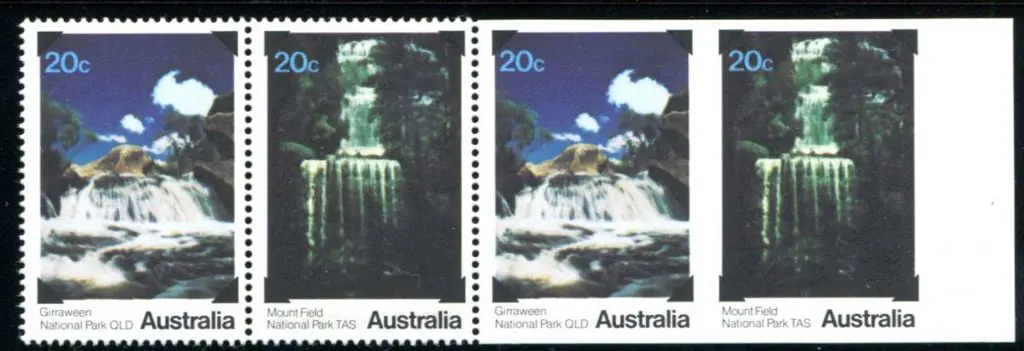 1979 20c National Parks horiz strip of 4 with ... Image 1++