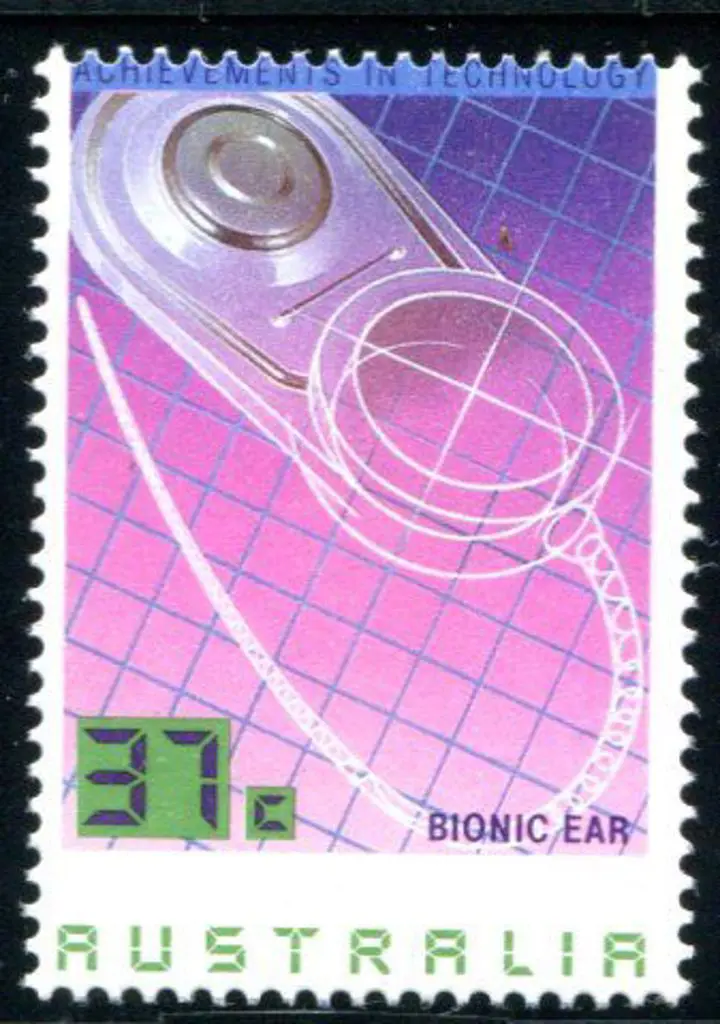 1987 37c Bionic Ear from Technology set with ... Image 1++