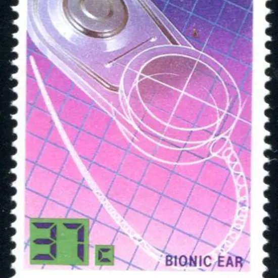 1987 37c Bionic Ear from Technology set with ...