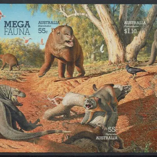 2008 Megafauna / Dinosaur Imperforate Miniature ...