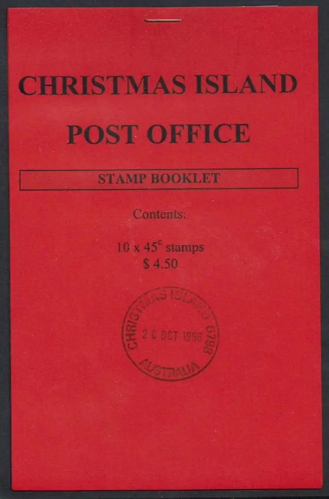 1996 $4.50 booklet with Christmas Island 6798 ... Image 1++