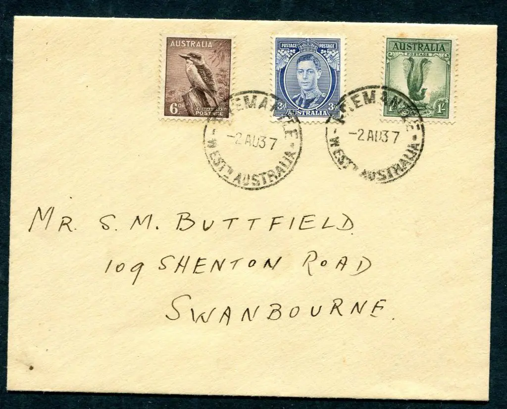 1937 (2nd Aug) 3d KGVI Die I, 6d kookaburra & 1/- ... Image 1++