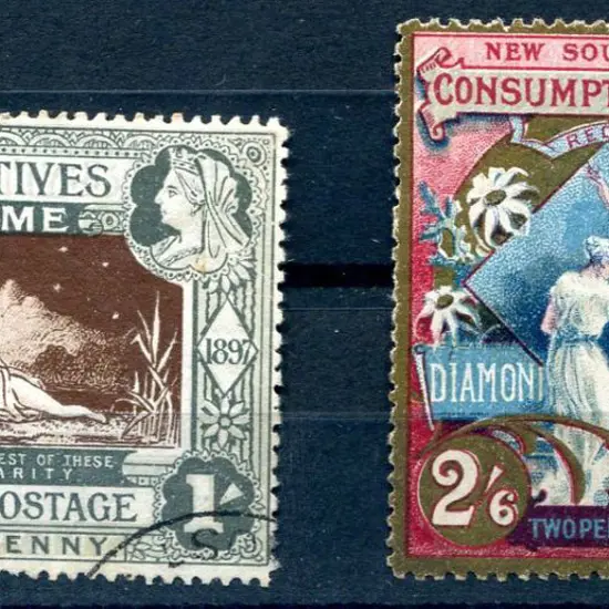 1897 Jubilee & Consumptive Homes Charity pair. ...