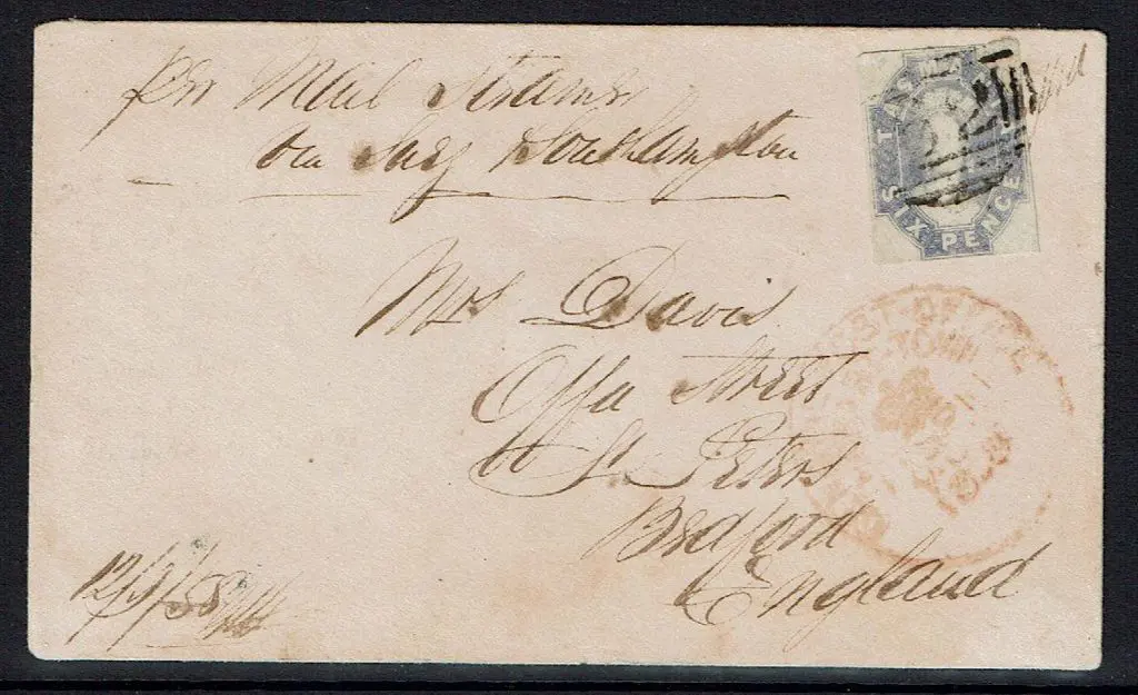 1858 (12th Sept) cover to Bedford, England with ... Image 1++