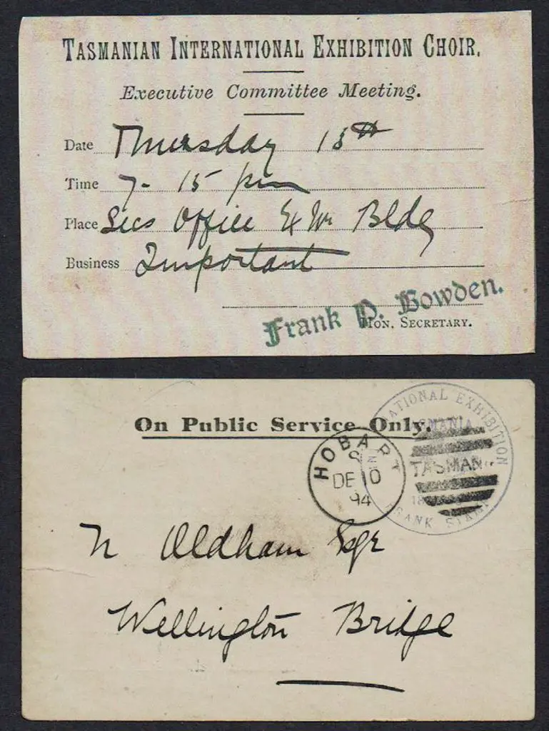 1894 (10th Dec) POSO postcard with "International ... Image 1++