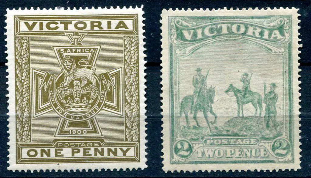 1900 Empire Patriotic Fund pair. MLH with the 1d ... Image 1++
