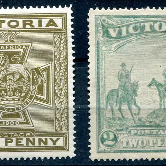 1900 Empire Patriotic Fund pair. MLH with the 1d ...