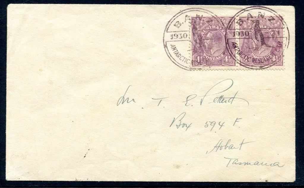 1930/31 BANZ Antarctic Research Expedition cover ... Image 1++