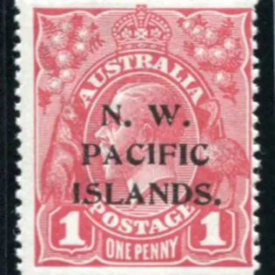 1915/16 1d pale carmine-red, Die II in vertical ...