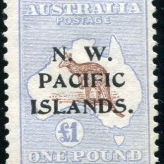 1915/16 £1 brown & light blue as above with " type ...