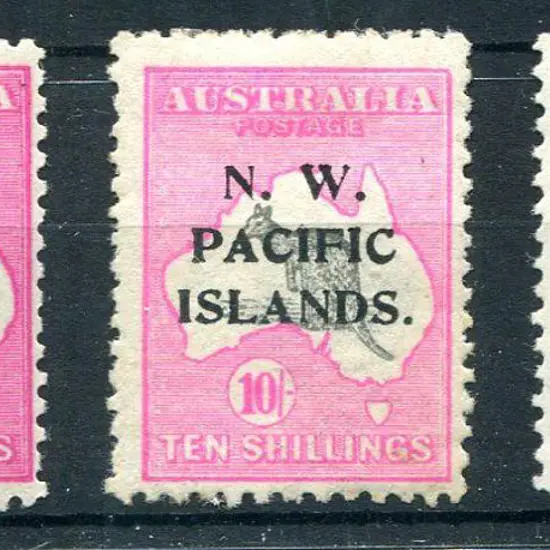 1918/22 10/- grey & bright pink plus shades in ...