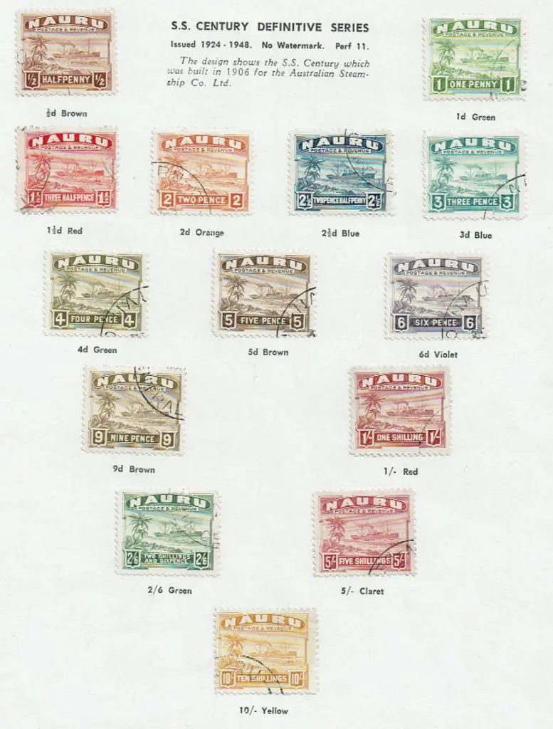 1937/48 ships to 10/- on shiny paper (missing ½d ... Image 1++