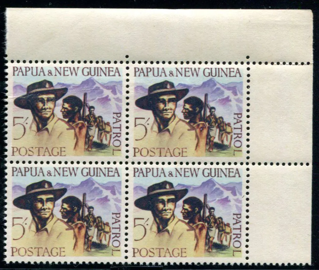 1962 5/- Patrol in top right corner block of 4. ... Image 1++