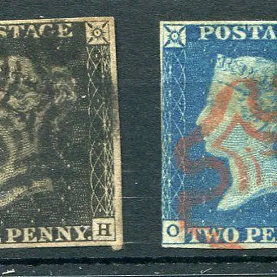 1840 1d black fined used with crisp Maltese Cross ...