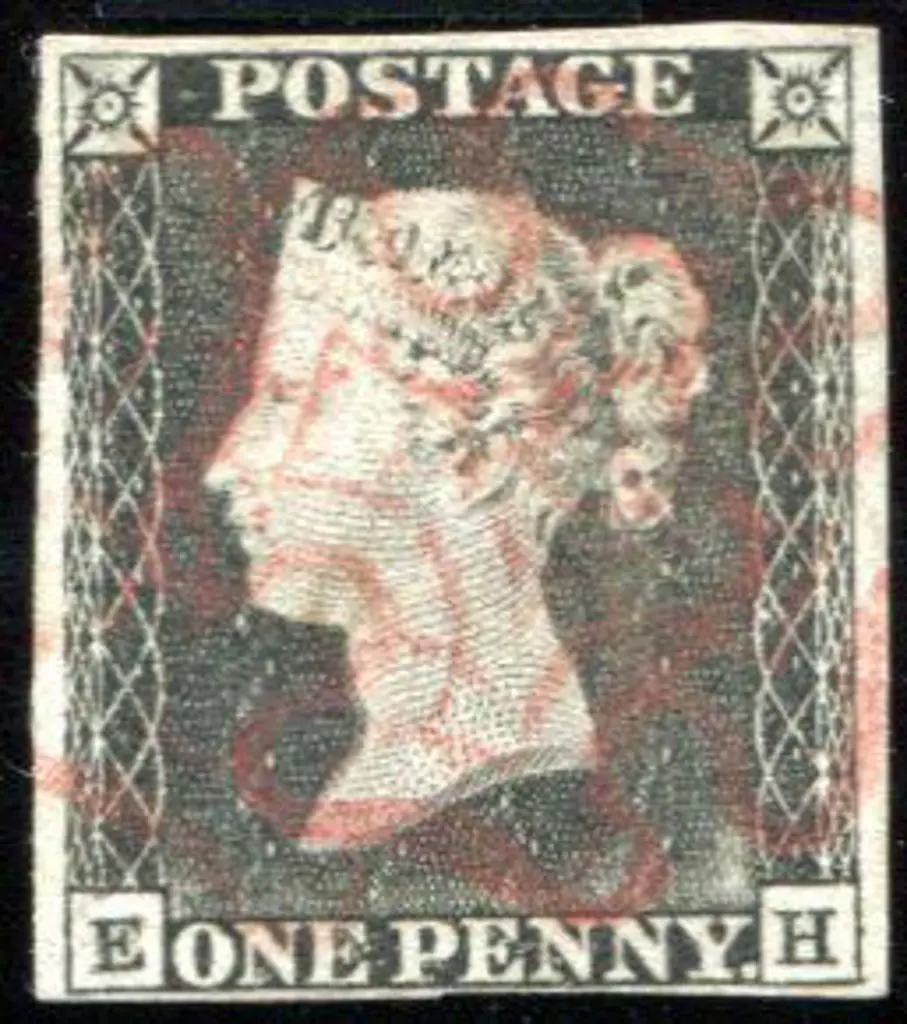 1840 1d grey black, plate 1a with the ... Image 1++