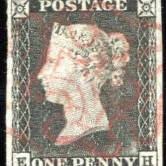 1840 1d grey black, plate 1a with the ...