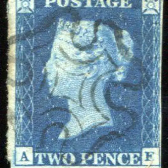 1840 2d deep full blue. Superb used with an almost ...