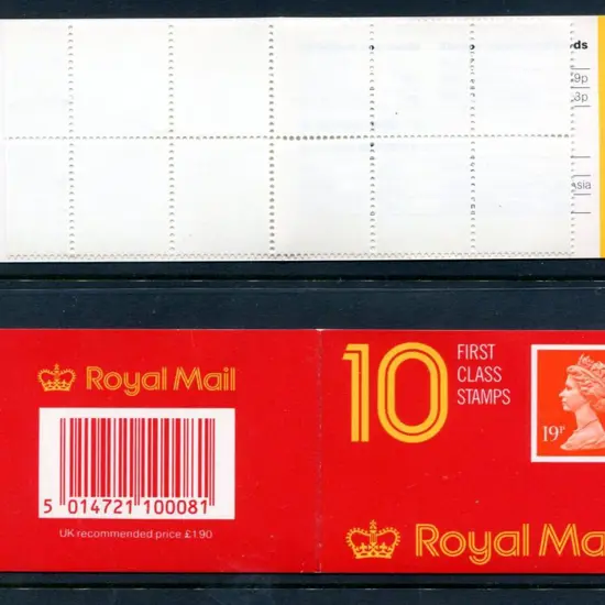 1988 £1.90 First Class Questa booklets x 2 both ...