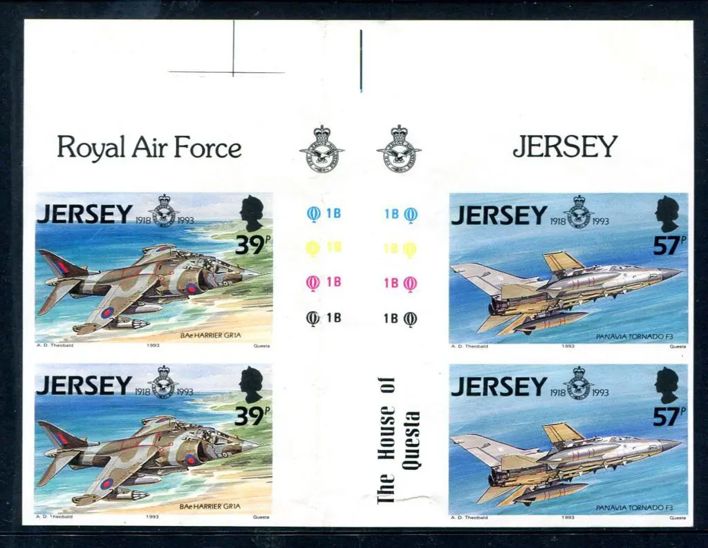 Jersey 1993 57p Tornado F3 from RAF Anniv set in ... Image 1++