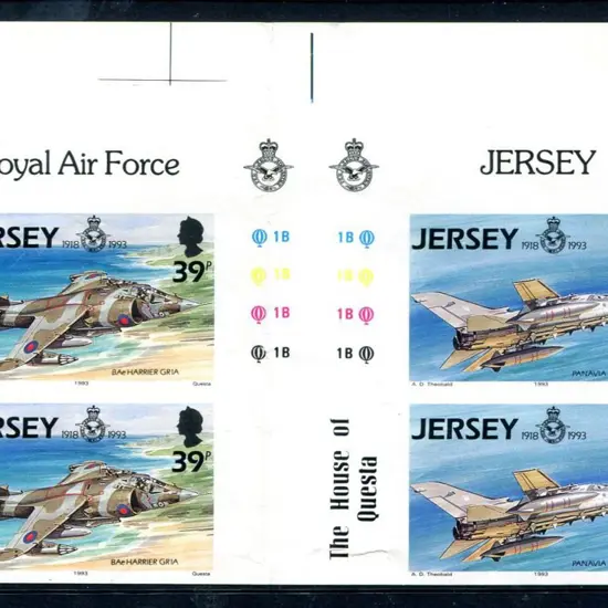 Jersey 1993 57p Tornado F3 from RAF Anniv set in ...