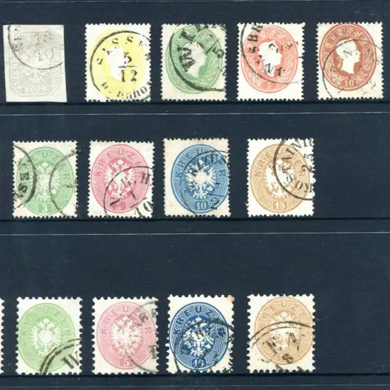Austria 1858-1963 Fine used group comprising 1858 ...
