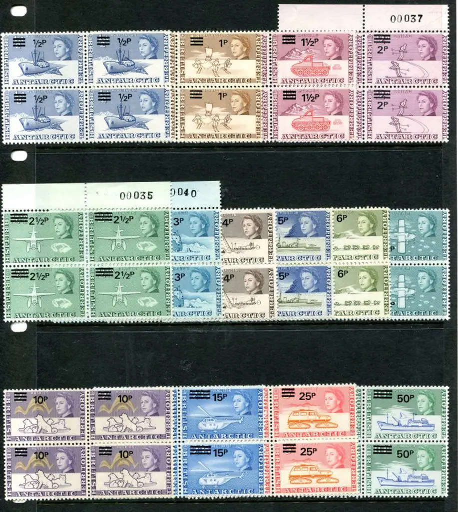 British Antarctic Territory 1971 QEII Decimal ... Image 1++