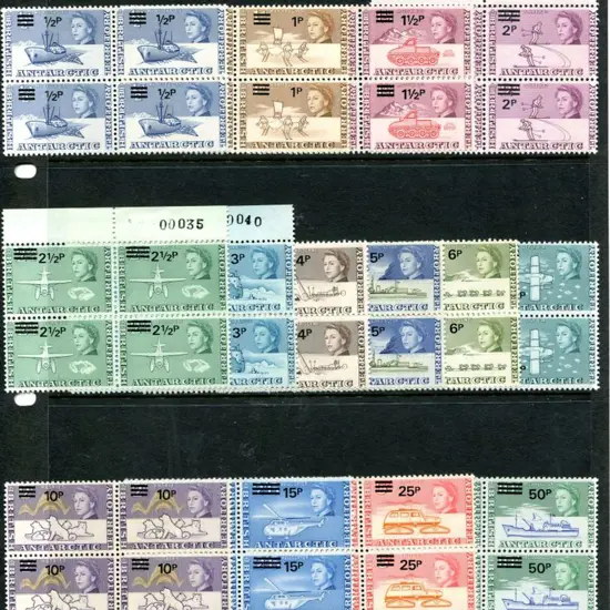 British Antarctic Territory 1971 QEII Decimal ...