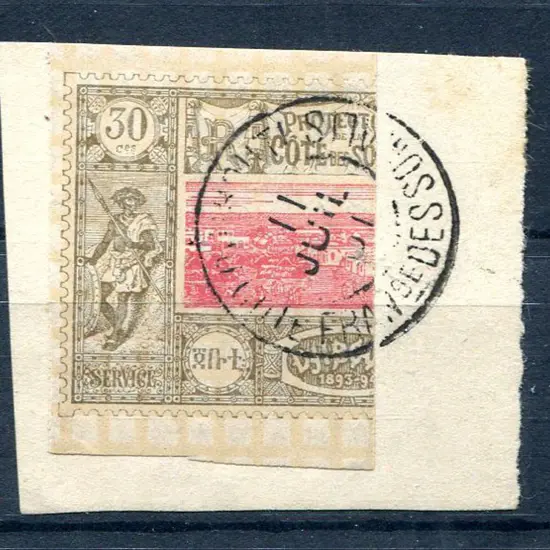 French Somali Coast-Djibouti 1894/1902 30¢ grey ...