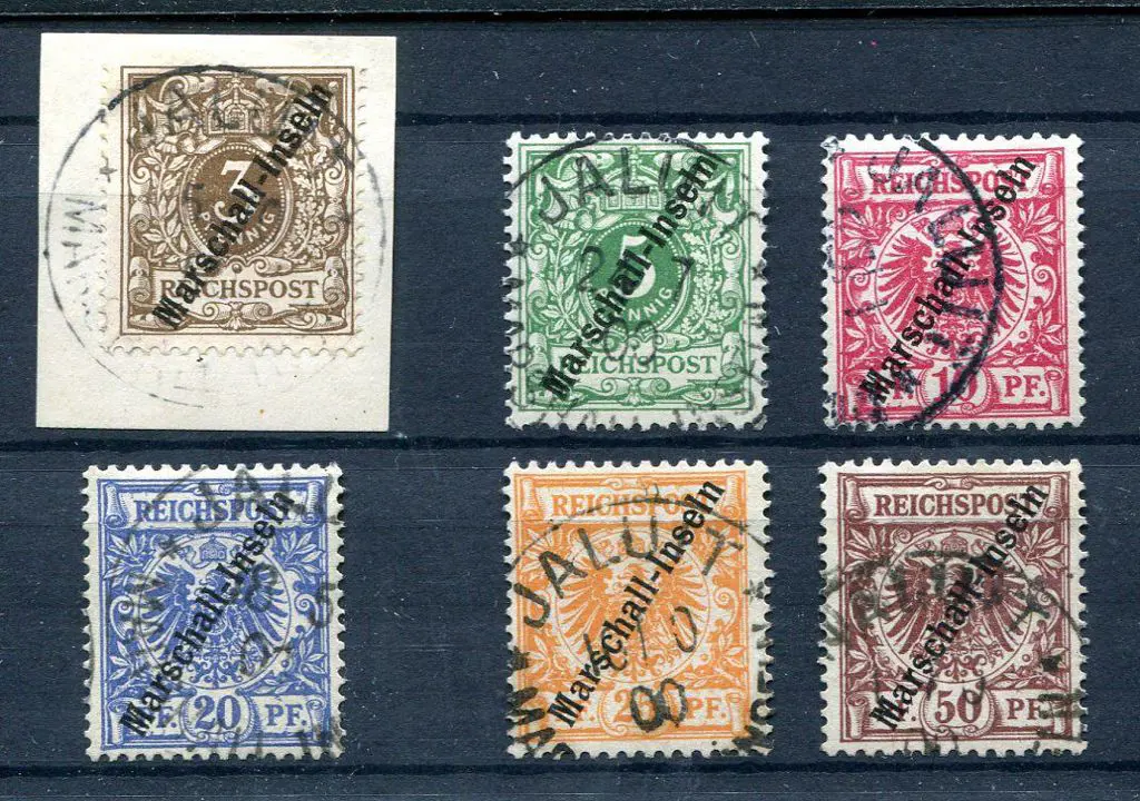 German Colonies-Marshall Islands 1889 "Marschall ... Image 1++