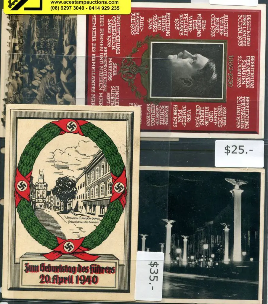 Germany 1936/40 WWII Third Reich group of 7 diff ... Image 1++
