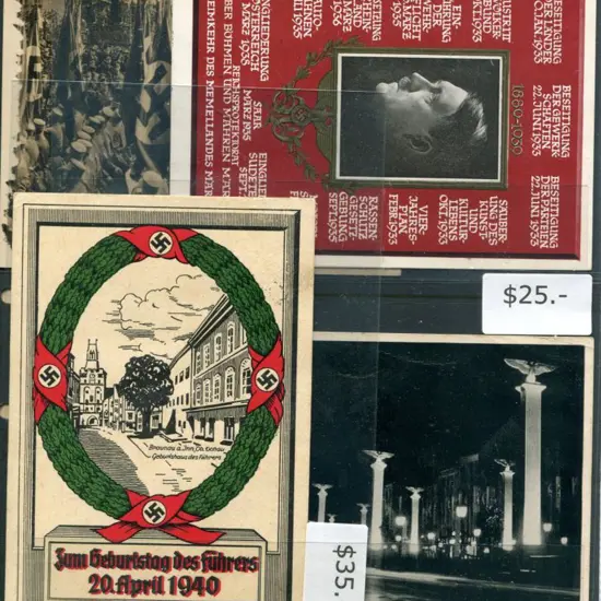 Germany 1936/40 WWII Third Reich group of 7 diff ...