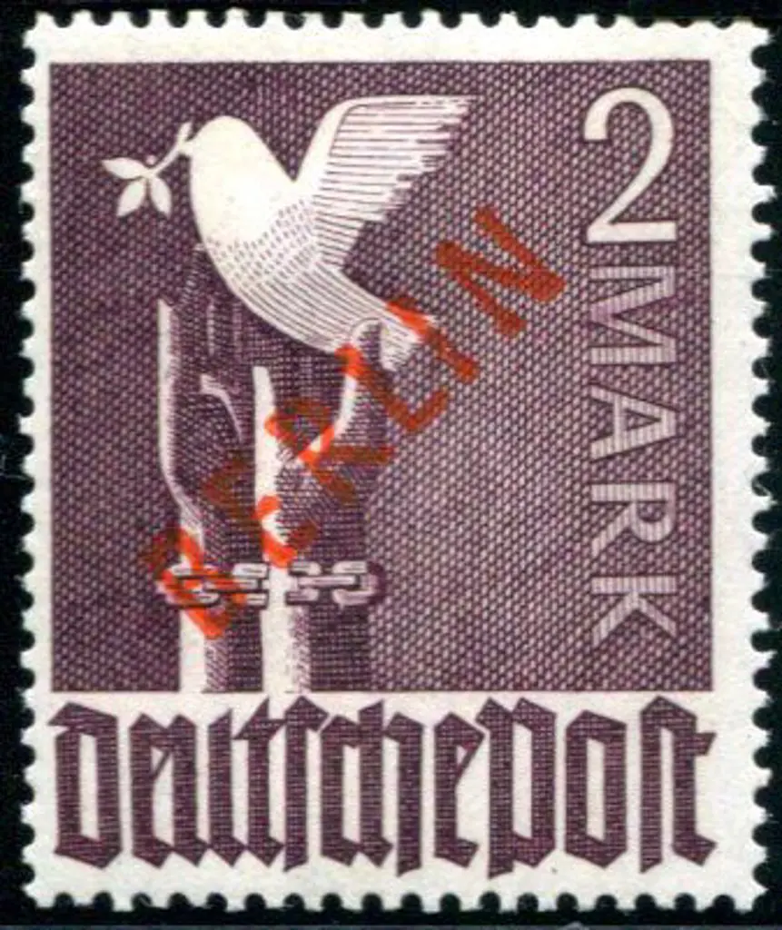Germany-Berlin 1949 "BERLIN" ovpts in red set of ... Image 1++