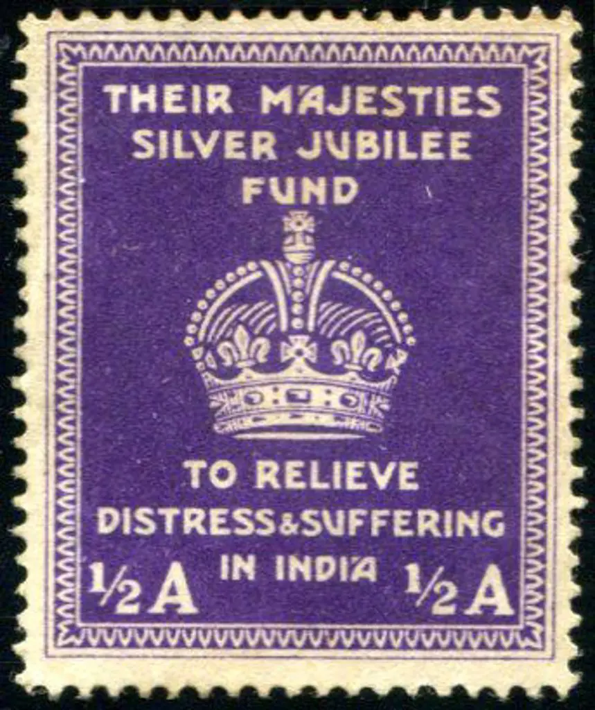 India 1920/30's ½a "Their Majesties Silver Jubilee ... Image 1++