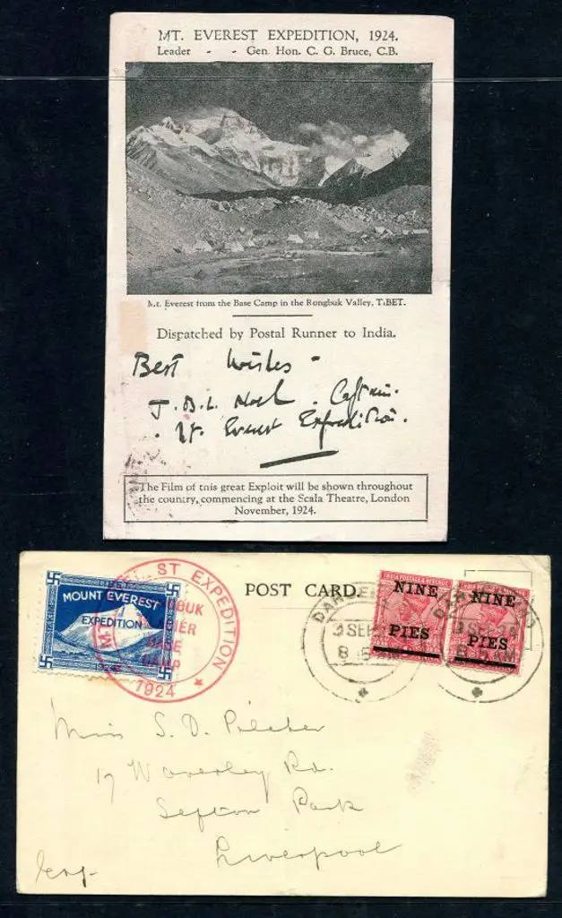 India 1924 (6th Aug) Mount Everest Expedition led ... Image 1++