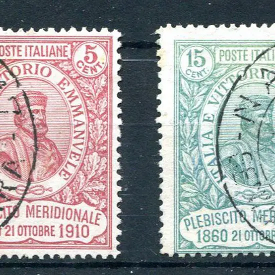 Italy 1910 National Plebiscite of Southern States. ...