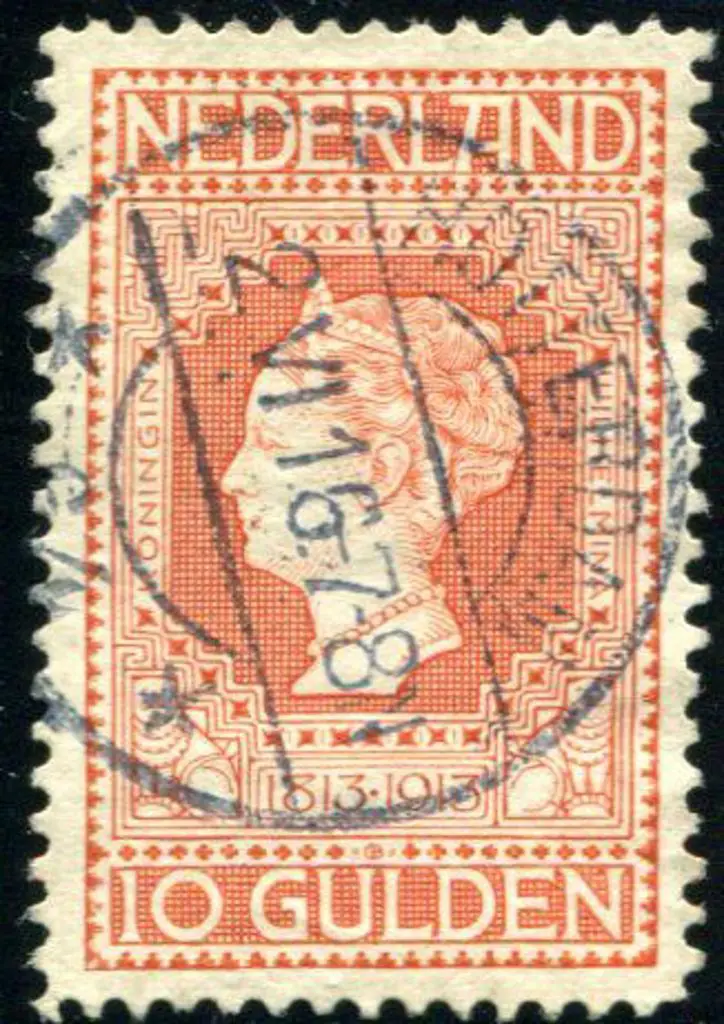 Netherlands 1913 10g Centenary with neat central ... Image 1++