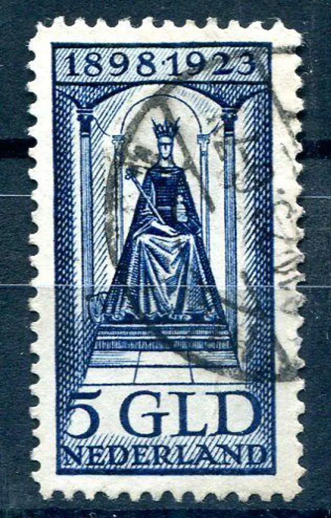 Netherlands 1923 5g blue Accession fine used. Mi. ... Image 1++