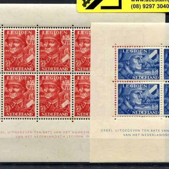 Netherlands 1942 1942 Legion M/S's pair. Two minor ...