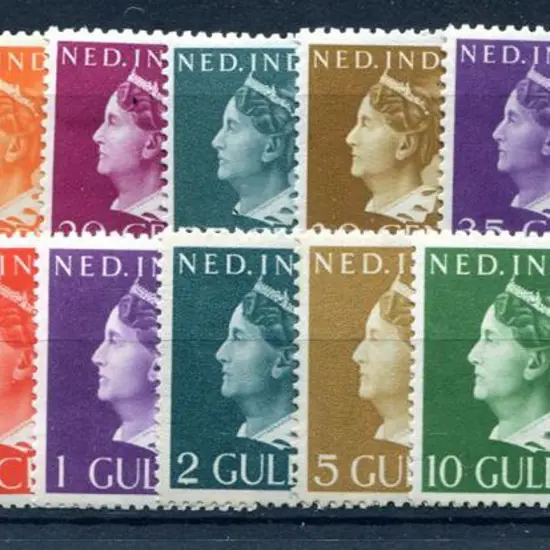 Netherlands Indies 1941 Queen Wilhelmina complete ...