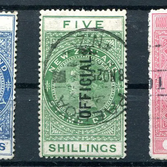 New Zealand 1913/25 2/-, 5/- & £1 Stamp Duty ...