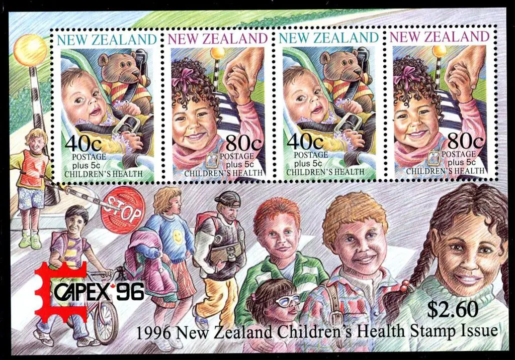 New Zealand 1996 Health Miniature Sheet with the ... Image 1++