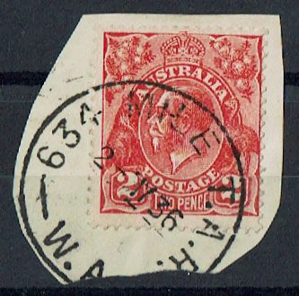 634 Mile T.A.R. A superb strike on 2d red KGV on ... Image 1++