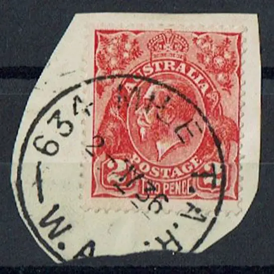 634 Mile T.A.R. A superb strike on 2d red KGV on ...